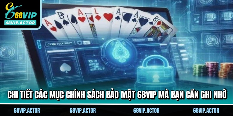 Chính Sách Bảo Mật 68VIP - Nền Tảng Vững Chắc Cho Hội Viên 2 Chi tiết các mục chính sách bảo mật 68VIP mà bạn cần ghi nhớ
