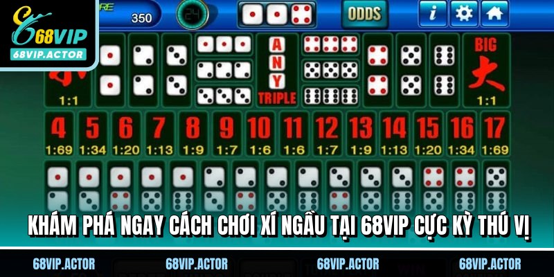 Cách Chơi Xí Ngầu 68VIP - Bí Quyết Thắng Đậm Nhà Cái 1 Khám phá ngay cách chơi xí ngầu tại 68VIP cực kỳ thú vị