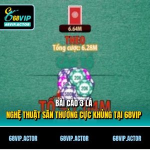Bài Cào 3 Lá - Nghệ Thuật Săn Thưởng Cực Khủng Tại 68VIP